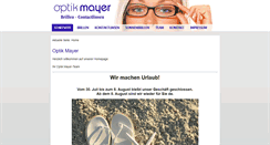 Desktop Screenshot of mayer-optik.de