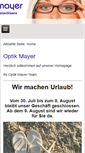 Mobile Screenshot of mayer-optik.de